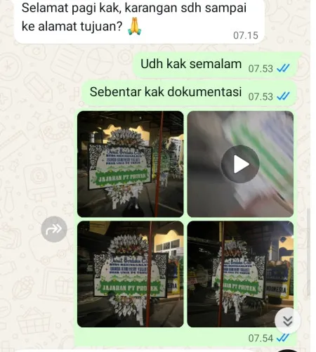 Pengiriman Papan Bunga Selamat Larangan