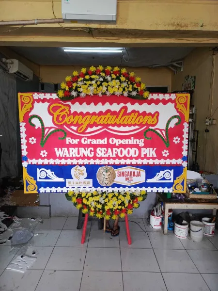 Papan Bunga Ucapan Selamat Larangan